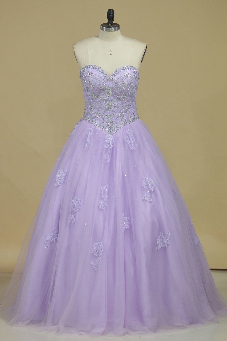 Quinceanera Dresses Sweetheart Tulle With Beads And Jacket