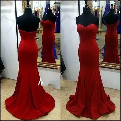 Pd61053 Charming Prom Dress Satin Prom Dress Mermaid Prom Dress Sweetheart Evening Dress