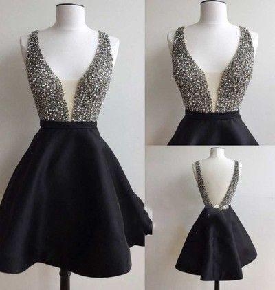 Cute Homecoming Dress V-Neck Homecoming Dress Short Prom Dresses WK533