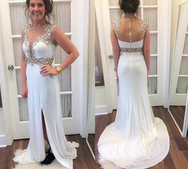 Charming Real Made Beading Prom Dresses Long Evening Dresses Prom Dresses On Sale L22