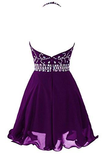 Short Beaded Prom Dress Halter Homecoming Dress Backless WK237