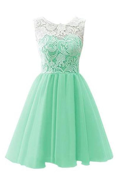 Flower Girl / Adult Ball Gown Lace Short Prom Dress WK217