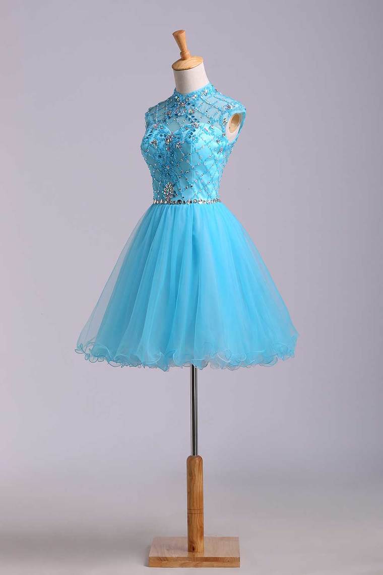 Homecoming Dresses Color Blue Size 0 2 4 6 Ship Today