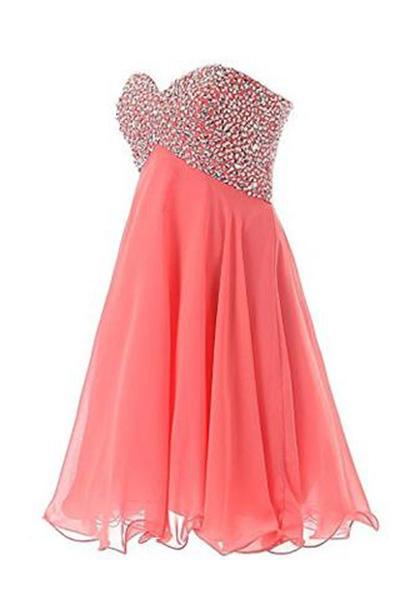 Short Mini Beaded Prom Homecoming Dresses ELF174