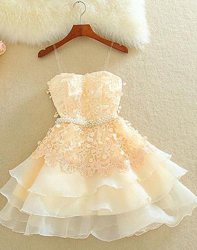 Cute A Line Sweetheart Spaghetti Straps Blush Pink Homecoming Dresses with Appliques WK933