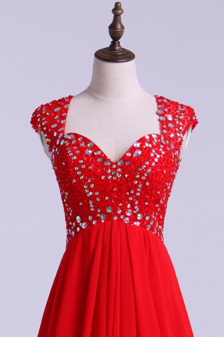 Off The Shoulder Beaded Bodice Homecoming Dress Short/Mini Chiffon