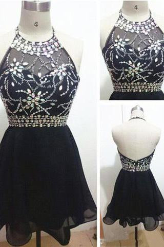 Halter Short Prom Dresses Charming Homecoming Dresses Homecoming Dresses SC94