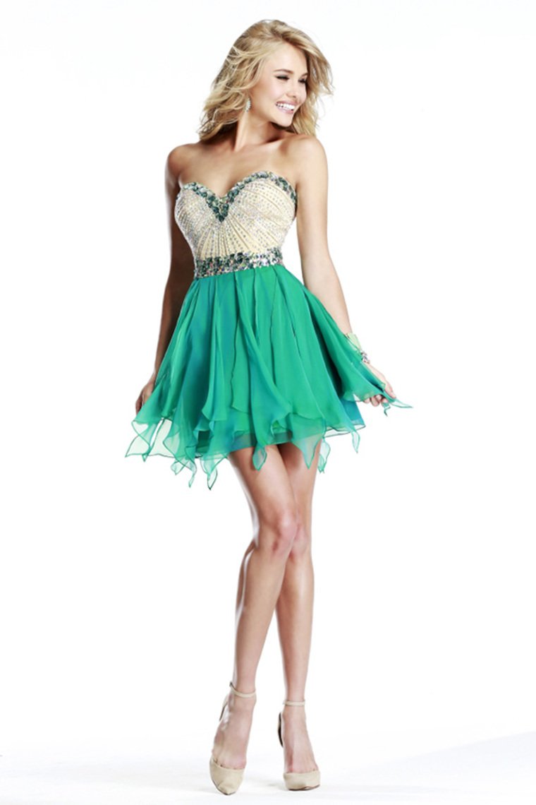 Stunning Homecoming Dresses Sweetheart A Line Short/Mini With Beads New Arrival